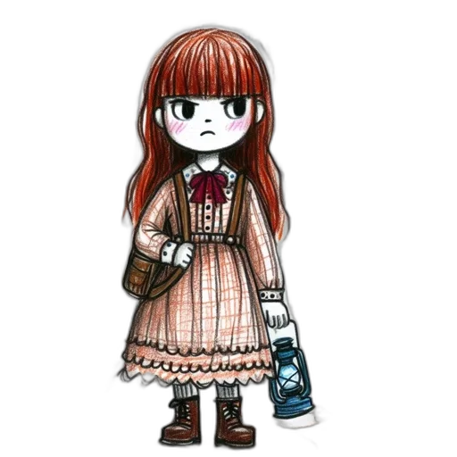 dress, bottle, staff, concept art transparent PNG cut-out