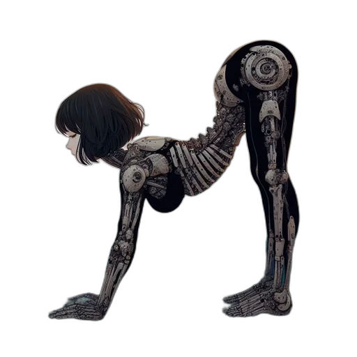 robot, creature, animal, hair transparent PNG cut-out