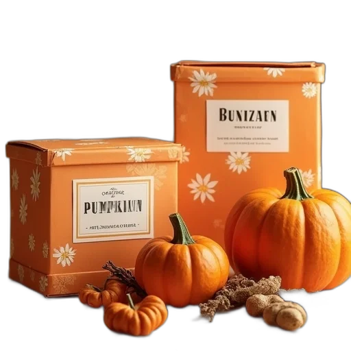 pumpkin, ginger, themed, matching transparent PNG cut-out