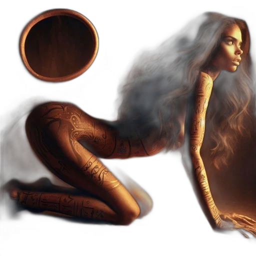 hair, jewelry, fantasy art, concept art transparent PNG cut-out