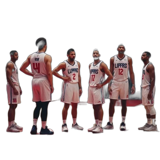 los, clippers, going, through transparent PNG cut-out