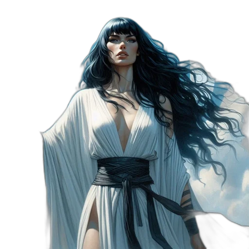 dress, concept art, fantasy art, comic book art transparent PNG cut-out