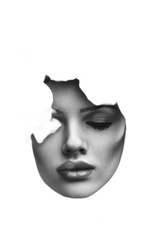 face, mask, crown, jewelry transparent PNG cut-out