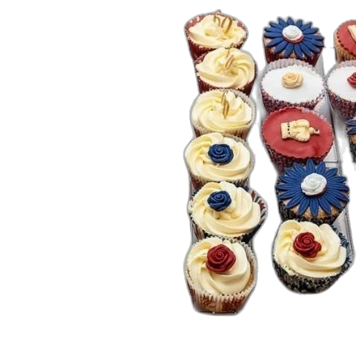 food, variety, cupcakes, red transparent PNG cut-out