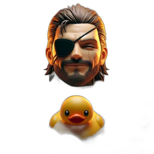 mask, animal, pixel art, 3d render transparent PNG cut-out