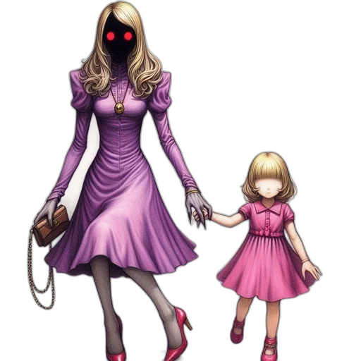 dress, mask, creature, concept art transparent PNG cut-out