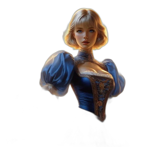 dress, crown, robot, face transparent PNG cut-out