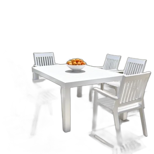 furniture, food, 3d render, photorealistic transparent PNG cut-out