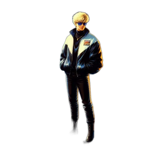 jacket, robot, mask, creature transparent PNG cut-out