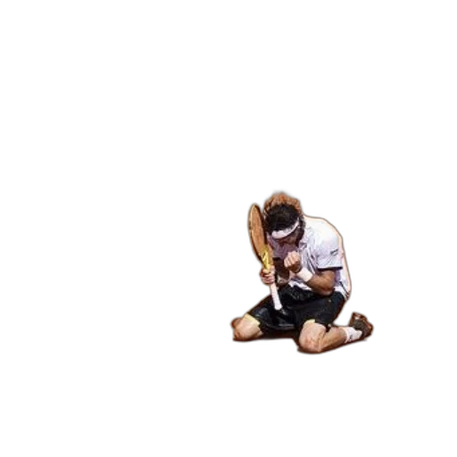 pixel art, 3d render, tennis, player transparent PNG cut-out