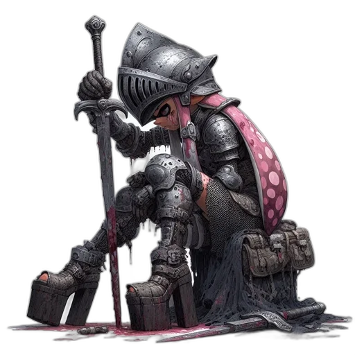 sword, weapon, robot, staff transparent PNG cut-out