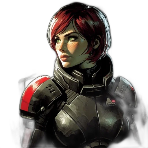 face, robot, weapon, concept art transparent PNG cut-out