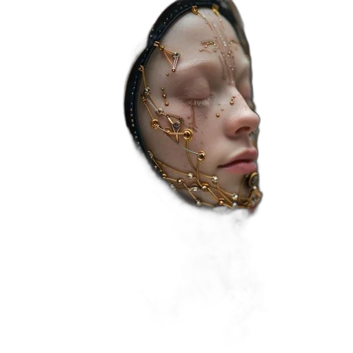 mask, face, crown, jewelry transparent PNG cut-out