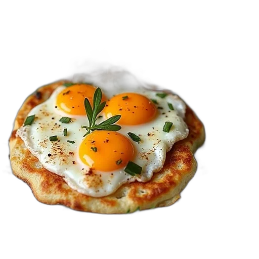 food, photorealistic, 3d render, breakfast transparent PNG cut-out