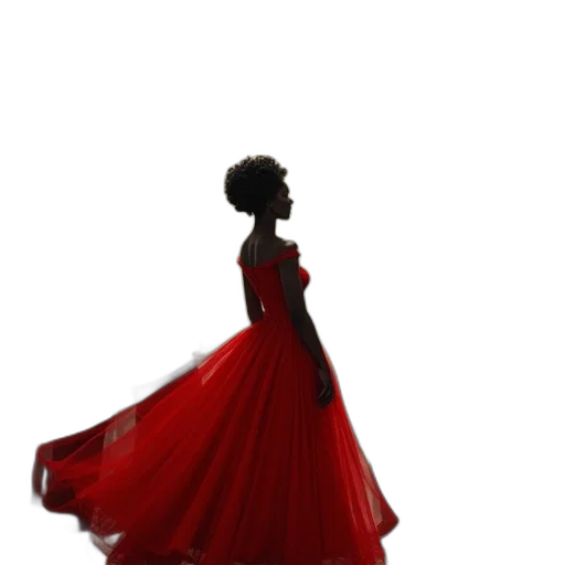 dress, crown, jewelry, staff transparent PNG cut-out