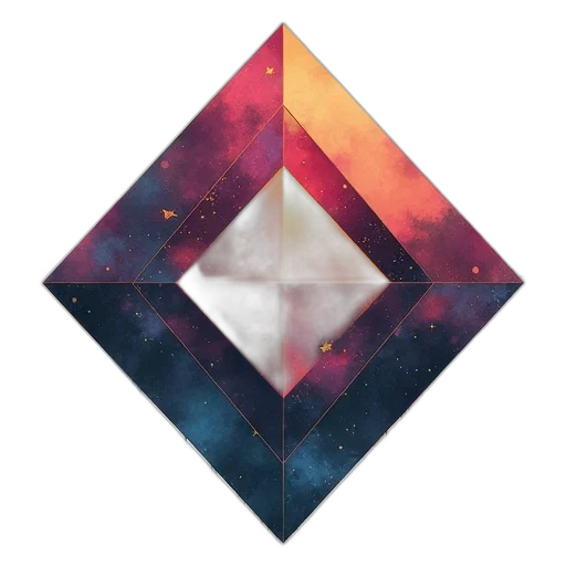 umbrella, fantasy art, pixel art, vaporwave transparent PNG cut-out