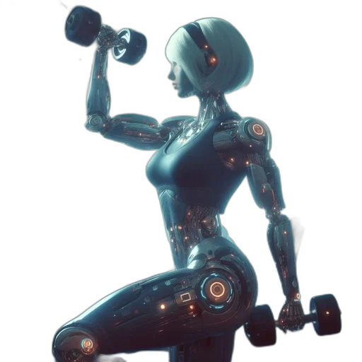 robot, weapon, cyberpunk, concept art transparent PNG cut-out