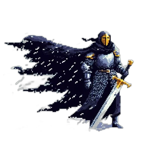 sword, staff, weapon, pixel art transparent PNG cut-out