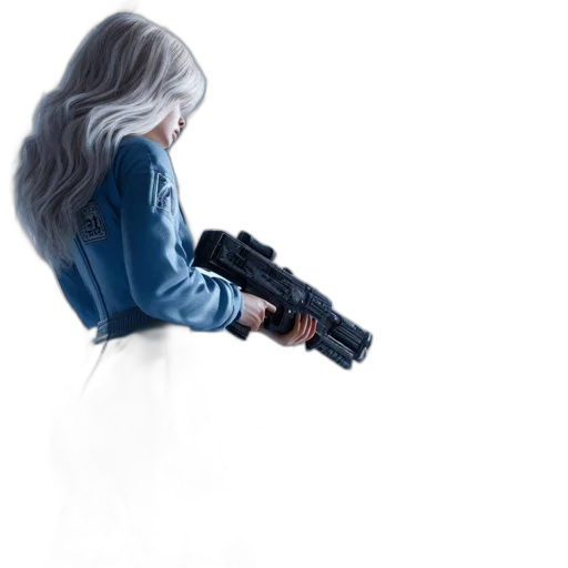 weapon, jacket, robot, concept art transparent PNG cut-out