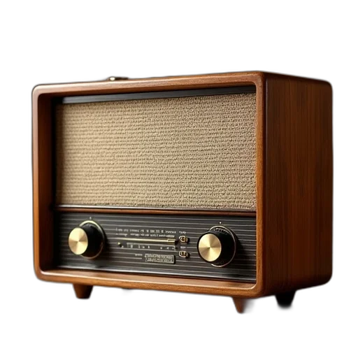 furniture, vintage, wooden, radio transparent PNG cut-out