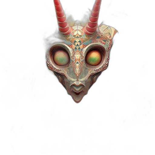 mask, dragon, creature, face transparent PNG cut-out