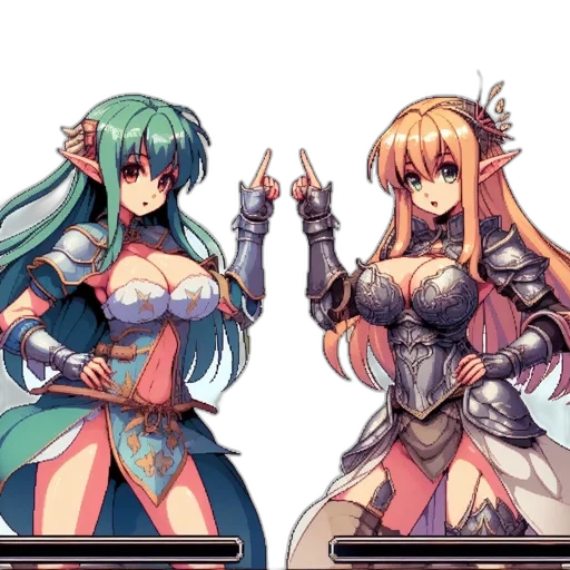 pixel art, fantasy art, concept art, anime transparent PNG cut-out