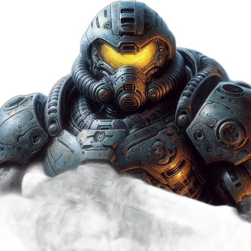 robot, mask, face, creature transparent PNG cut-out