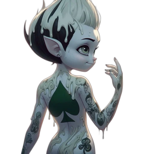 creature, dress, robot, crown transparent PNG cut-out