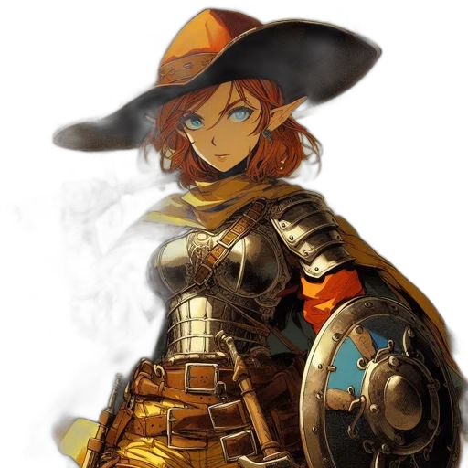 weapon, staff, hat, sword transparent PNG cut-out