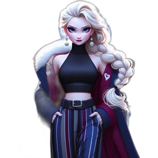 jacket, staff, dress, concept art transparent PNG cut-out
