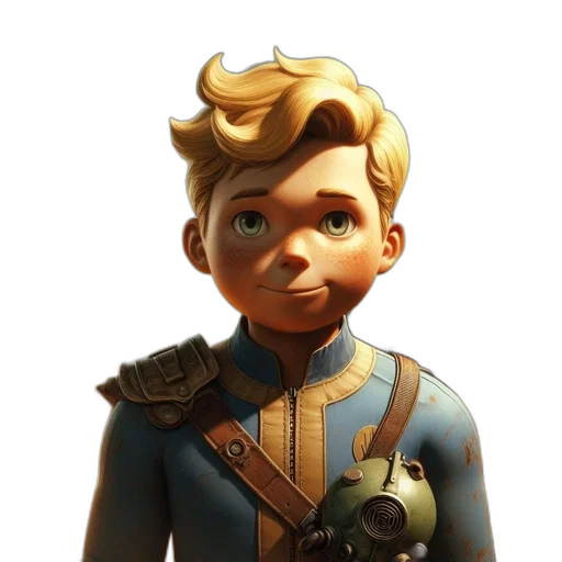 staff, face, concept art, 3d render transparent PNG cut-out