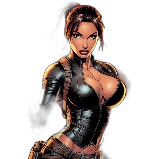comic book art, concept art, fantasy art, cartoon transparent PNG cut-out