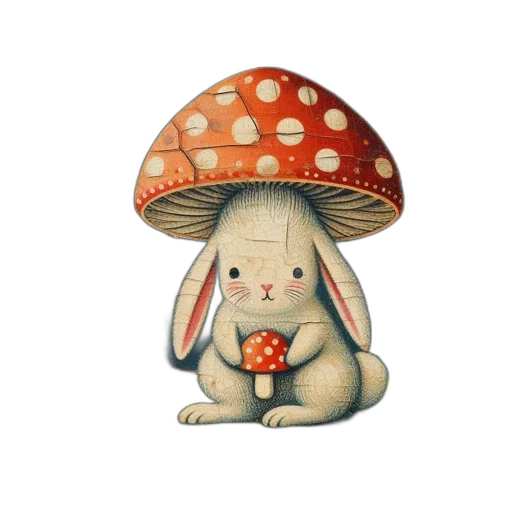 hat, animal, umbrella, watercolor transparent PNG cut-out