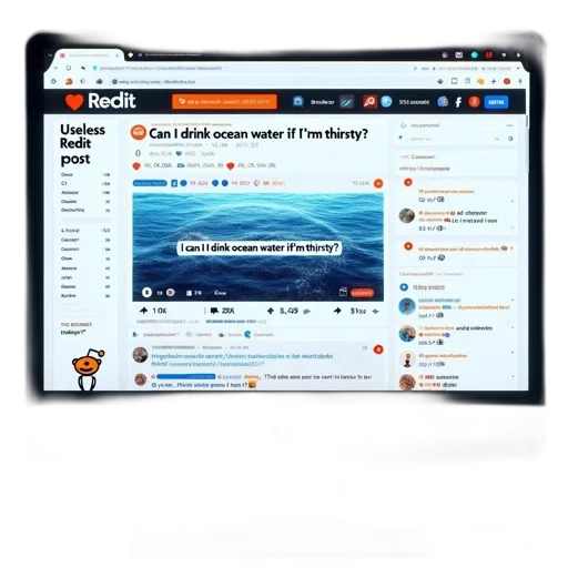 computer, screen, displays, reddit transparent PNG cut-out