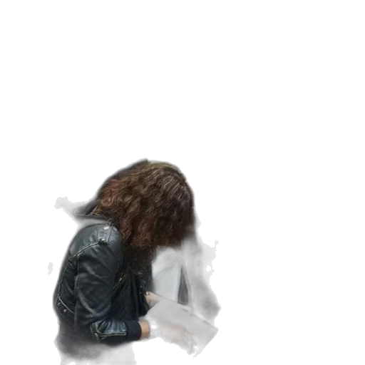 jacket, hair, creature, robot transparent PNG cut-out
