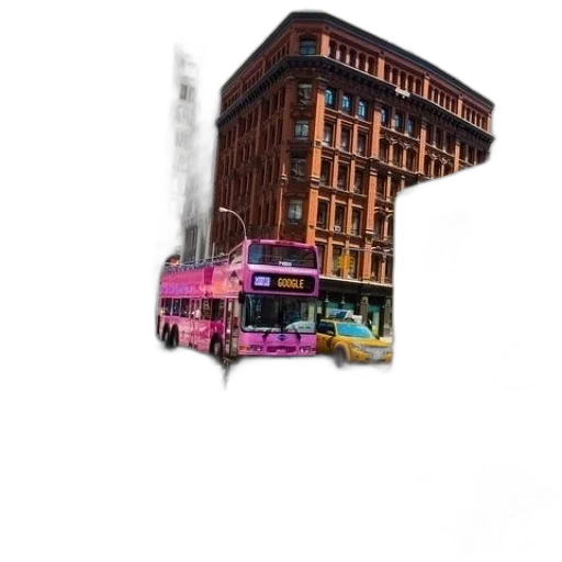 building, car, umbrella, face transparent PNG cut-out