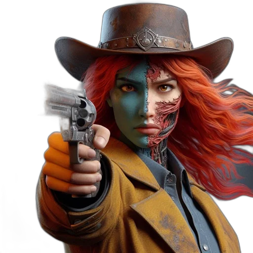 comic book art, concept art, photorealistic, fantasy art transparent PNG cut-out