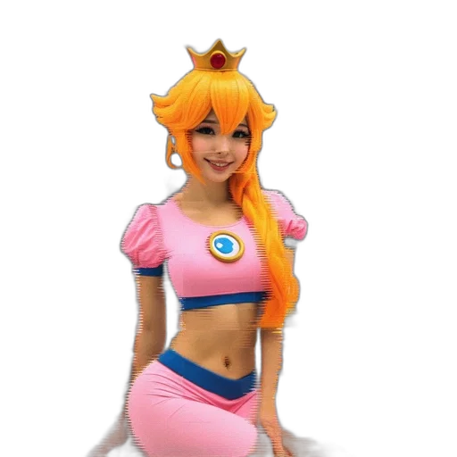 dress, crown, staff, weapon transparent PNG cut-out