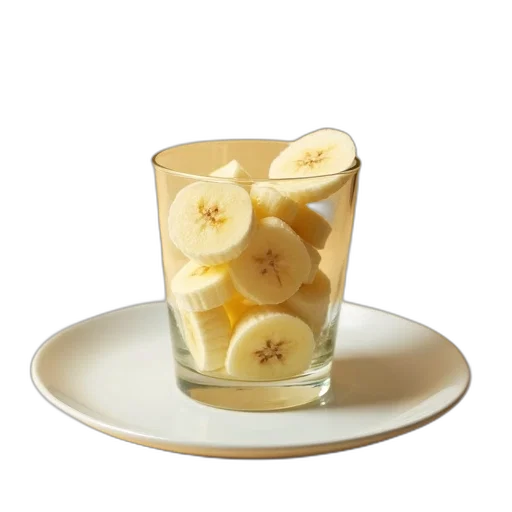 food, crown, 3d render, banana transparent PNG cut-out
