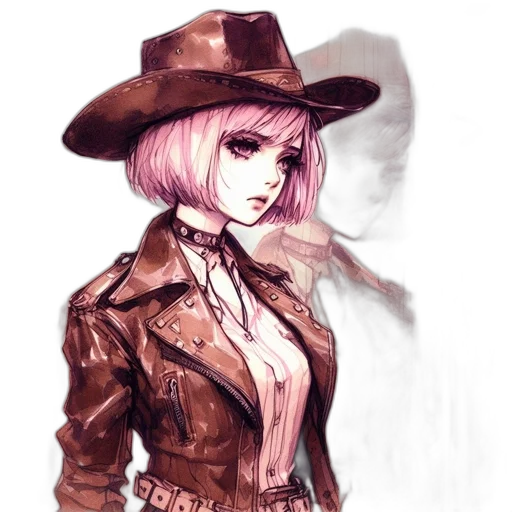 jacket, hat, staff, concept art transparent PNG cut-out