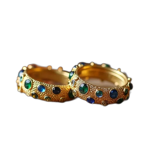 jewelry, crown, 3d render, pair transparent PNG cut-out