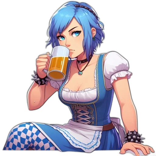 dress, robot, food, pixel art transparent PNG cut-out