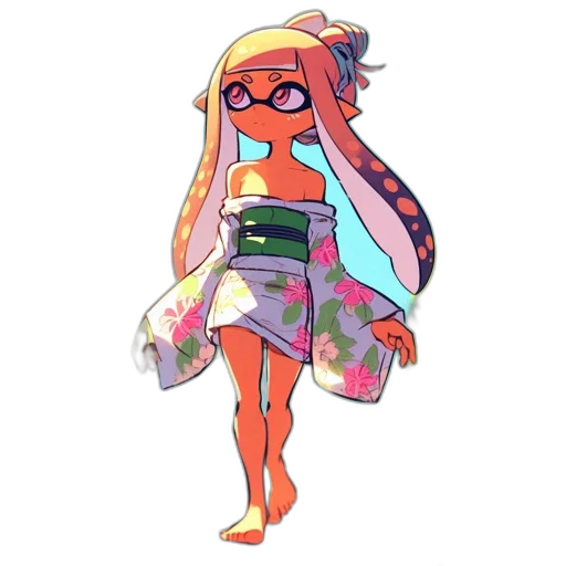 dress, jacket, creature, weapon transparent PNG cut-out