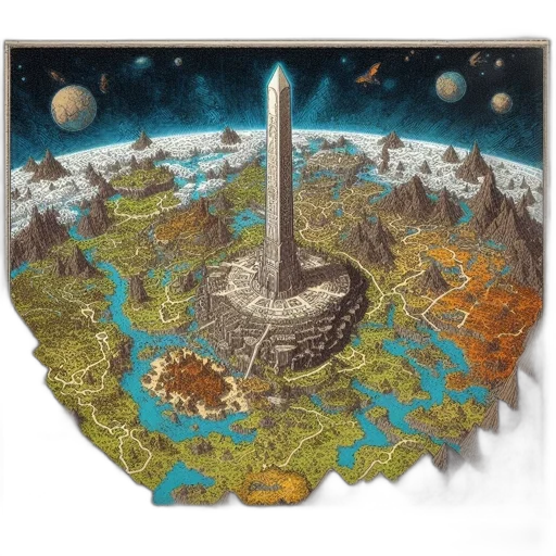 concept art, fantasy art, pixel art, 3d render transparent PNG cut-out
