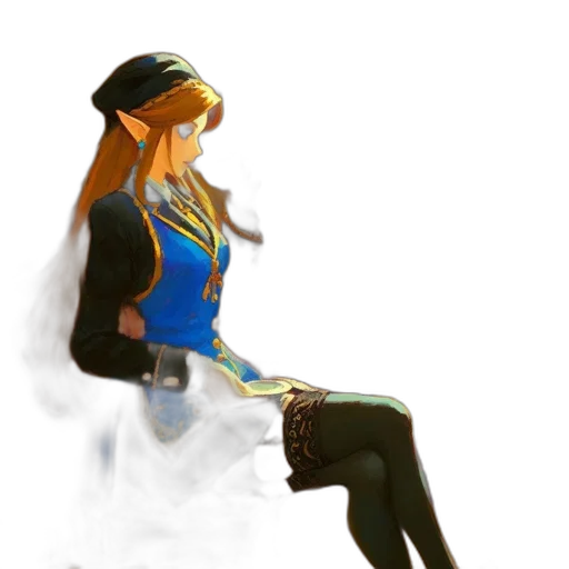 dress, crown, staff, sword transparent PNG cut-out