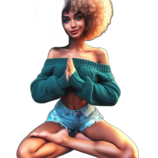hair, jacket, hat, dress transparent PNG cut-out