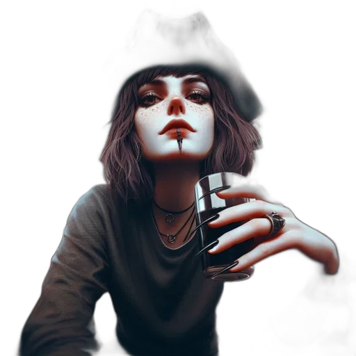 face, bottle, mask, hat transparent PNG cut-out