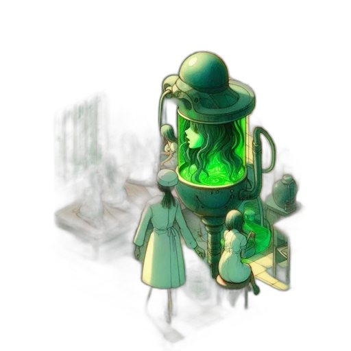 robot, hat, staff, crown transparent PNG cut-out