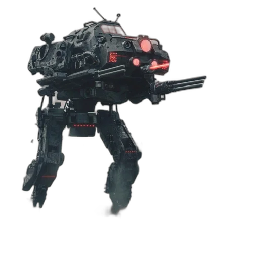 robot, weapon, creature, staff transparent PNG cut-out