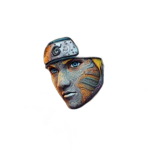 jewelry, hat, face, photorealistic transparent PNG cut-out
